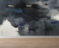 Into the Storm — Abstract Luxury Wallpaper Mural | Wall Treatments by ELLE WALLS