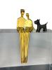 Combo Set: Close to Me Sculpture with Miniature 1.75" Dog | Sculptures by YENNY COCQ