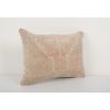 Muted Turkish Oushak Rug Pillow Muted Cover, Faded Kurdish | Sham in Linens & Bedding by Vintage Pillows Store. Item composed of cotton and fiber