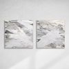 Grey Owl - Diptych | Oil And Acrylic Painting in Paintings by Teodora Guererra Fine Art