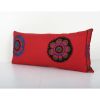 Turkish Red Suzani Hippie Cushion Cover, Samarkand Bedding P | Pillows by Vintage Pillows Store