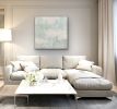 Weightless Presence, soft, serene, pink, seafoam blue | Oil And Acrylic Painting in Paintings by Juanita Bellavance Art