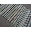 Vintage Striped Modern Turkish Rag Rug 3'11'' x 10'6'' | Runner Rug in Rugs by Vintage Pillows Store. Item made of cotton