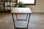 Modern Ash Dining Table with Black Steel Tapered Legs (in st | Tables by Hazel Oak Farms. Item made of wood & metal