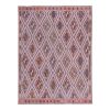 Classic Handwoven Pastel Color Diamond Pattern Turkish Kilim | Area Rug in Rugs by Vintage Pillows Store. Item made of cotton