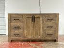 Model 1085 - Custom Single Sink Vanity | Countertop in Furniture by Limitless Woodworking. Item made of maple wood works with mid century modern & contemporary style