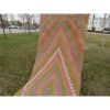 Turkish Kilim Handwoven Wool Area Runner - Stair Rug | Runner Rug in Rugs by Vintage Pillows Store. Item composed of wool & fiber