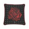 Rose w/ Pearls Silk Cushion | Pillows by Sean Martorana. Item made of fabric