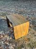 Sinker Cypress waterfall Ottoman table | Side Table in Tables by Pelican State Woodworks