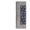 Vintage Blue Square Chinese Art Deco Rug - Modern Dining | Area Rug in Rugs by Vintage Pillows Store. Item composed of cotton and fiber