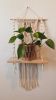 Macrame Wall Hanging Shelf- "Madison" | Wall Hangings by Rosie the Wanderer. Item composed of wood & cotton
