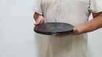 Black Ceramic plates | Dinnerware by YomYomceramic. Item composed of ceramic