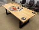 Custom logo conference table! | Tables by Pelican State Woodworks