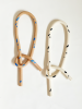 Clay Object 25 - Blue Dots Long Knot | Sculptures by OBJECT-MATTER / O-M ceramics