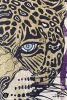 Jaguar w/ Marigold Leaves • Large Fabric Textile Wall Decor | Tapestry in Wall Hangings by Sean Martorana. Item composed of cotton