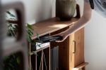 Media Console / Credenza / Wide Sideboard/ Storage | Storage by Plywood Project. Item made of oak wood works with minimalism & mid century modern style