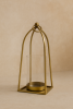 Arc Hurricane Candle Holder — Antique Brass Finish | Decorative Objects by Raíz Studio