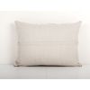 Vintage Hemp Neutral Lumbar Cover, White Organic Soft Wool S | Cushion in Pillows by Vintage Pillows Store