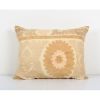 Uzbek Faded Beige Suzani Cushion Cover, Suzani Pillow Case M | Pillows by Vintage Pillows Store