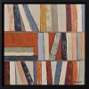 Cadence des livres – Bibliotheque abstraite peinture 40x40 cm | Sophie Dumont | Decorative Objects by Sophie DUMONT.