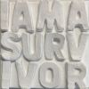 Survivor 4" x 4" | Mixed Media in Paintings by Emeline Tate. Item made of canvas with synthetic