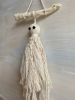 Handmade Macrame Ghost Decoration | Macrame Wall Hanging in Wall Hangings by Got A Knot. Item made of cotton with fiber