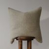 Nubby Beige Wool Pillow 22x22 | Pillows by Vantage Design