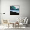 Original 40x40 Geometric Mountain Landscape | View From Trail by Shilo Ratner | Work by Shilo Ratner