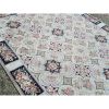 Vintage Aubusson Turkish Needlepoint Rug - 7'9'' X 9'6'' | Area Rug in Rugs by Vintage Pillows Store. Item composed of cotton and fiber