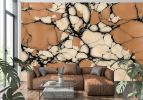 Terracotta Stone — Abstract Luxury Wallpaper Mural | Wall Treatments by ELLE WALLS