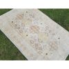 Neutral Soft Colors Small Rug, Oriental Caucasian Carpet 3'7 | Area Rug in Rugs by Vintage Pillows Store. Item made of cotton