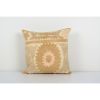 Lumbar Pastel Long Pillow from Vintage Suzani Textile - Beig | Cushion in Pillows by Vintage Pillows Store