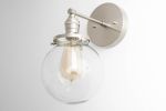 Brass Sconce Light - Mid Century Modern - Model No. 5456 | Sconces by Peared Creation. Item composed of brass & glass