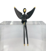 Black Patina Large Angel figure 4.75 inch | Sculptures by YENNY COCQ