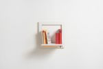 Folding Wall Shelf | Fläpps Shelf 40x40-1 | Bookshelf, Plant Shelf, Birch Plywood, White | Shelving in Storage by AMBIVALENZ