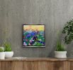 Sunset Flowers | Oil And Acrylic Painting in Paintings by Checa Art. Item made of canvas