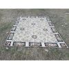 Vintage Aubusson Turkish Needlepoint Rug - 7'9'' X 9'6'' | Area Rug in Rugs by Vintage Pillows Store. Item composed of cotton and fiber