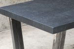 Modern Black Quartersawn White Oak and Steel Coffee Table | Tables by Hazel Oak Farms. Item composed of steel