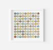 One Hundred World Map Dots Collage V1 | Paintings by Amelia Coward