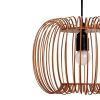 Zura Bubble Pressed Brown Hanging Lamp | Pendants by Home Blitz. Item made of metal