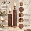 Wooden Candle Holders Set of 2 – Christmas Gift Box, Handmade Holiday Gift Edition | Serving Tray in Serveware by Vesta Corte