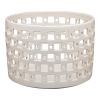 Mid-Century Square Patterned Fruit Bowl | Decorative Bowl in Decorative Objects by Lynne Meade. Item composed of ceramic