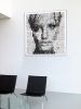 Can you see me #2 - limited edition of 20 - 110x110 | Collage in Paintings by Paola Bazz. Item composed of paper in contemporary or eclectic & maximalism style