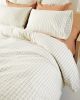 Grid Duvet Cover - Cream | Linens & Bedding by MINNA