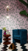 Cannabis IVI Green on Pink - Large Wallpaper Print | Wall Treatments by Sean Martorana
