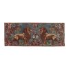 1970s Vintage Double Lion Motif Kilim Rug 6'9'' X 16'11'' | Area Rug in Rugs by Vintage Pillows Store