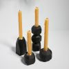 UGO Geometric Candlestick Holder in Midnight Black | Candle Holder in Decorative Objects by Untitled_Co