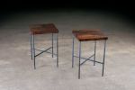 Walnut End Table Set | Tables by Urban Lumber Co.. Item composed of wood and metal