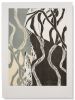 Wilder Places IV - Woodcut Collage by Michael Rich | Paintings by Michael Rich. Item composed of paper compatible with mid century modern and contemporary style