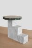 Escalier 123 | Side Table in Tables by VANDENHEEDE FURNITURE-ART-DESIGN. Item composed of steel and marble in mid century modern or contemporary style